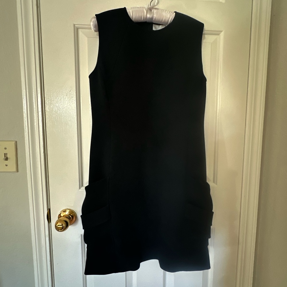 Victoria Beckham Black Sleeveless Mini Dress